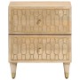 Nachttische 2 Stück massives Mangoholz 40x33x46 cm von , Nachttische - Ref: Foro24-358247, Preis: 136,79 €, Rabatt: %