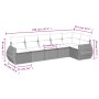 Set aus 6-teiligen Gartensofas und Kissen, synthetisches Rattanbraun von , Gartensets - Ref: Foro24-3221392, Preis: 434,77 €,...