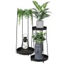 H&S Collection Soporte para macetas 2 piezas metal negro de , Soportes para macetas - Ref: Foro24-447563, Precio: 28,64 €, De...