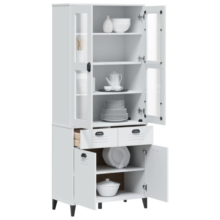 Aparador alto VIKEN madera maciza de pino blanco 80x40x190 cm de , Aparadores - Ref: Foro24-3207147, Precio: 339,10 €, Descue...