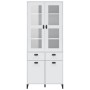 Aparador alto VIKEN madera maciza de pino blanco 80x40x190 cm de , Aparadores - Ref: Foro24-3207147, Precio: 339,10 €, Descue...