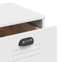 Aparador alto VIKEN madera maciza de pino blanco 80x40x190 cm de , Aparadores - Ref: Foro24-3207147, Precio: 339,10 €, Descue...
