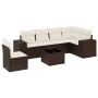 7-piece garden sofa set with brown PE rattan cushions by , Garden sets - Ref: Foro24-3222642, Price: 483,85 €, Discount: %