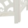 Biombo separador de 4 paneles madera maciza Paulownia blanco de , Divisores de ambientes - Ref: Foro24-358737, Precio: 119,23...