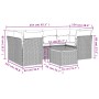 Set de sofás de jardín 7 pzas con cojines ratán sintético gris de , Conjuntos de jardín - Ref: Foro24-3255830, Precio: 529,83...