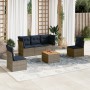 Set de sofás de jardín 6 pzas con cojines ratán sintético gris by , Garden sets - Ref: Foro24-3255879, Price: 415,64 €, Disco...