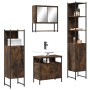 Badmöbel-Set 4-teilig geräuchertes Eichensperrholz von , Badezimmermöbel - Ref: Foro24-3214707, Preis: 235,88 €, Rabatt: %