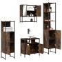 Badmöbel-Set 4-teilig geräuchertes Eichensperrholz von , Badezimmermöbel - Ref: Foro24-3214707, Preis: 235,88 €, Rabatt: %