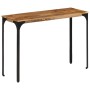 Solid mango wood and iron console table 110x35x76 cm by , Side tables - Ref: Foro24-374901, Price: 134,65 €, Discount: %