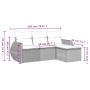 Set of 4 garden sofas and cushions synthetic rattan brown by , Garden sets - Ref: Foro24-3253610, Price: 283,76 €, Discount: %