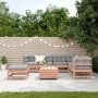 Juego de muebles jardín 8 pzas y cojines madera abeto Douglas de , Conjuntos de jardín - Ref: Foro24-3250626, Precio: 918,15 ...