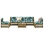 Juego de muebles jardín 6 pzas y cojines madera pino impregnada by , Garden sets - Ref: Foro24-3250735, Price: 549,56 €, Disc...
