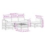 Juego de muebles jardín 6 pzas y cojines madera pino impregnada by , Garden sets - Ref: Foro24-3250735, Price: 549,56 €, Disc...