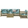 Set Gartenmöbel 6-teilig und Kissen aus imprägniertem Kiefernholz von , Gartensets - Ref: Foro24-3250827, Preis: 542,26 €, Ra...