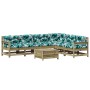 7 pcs garden furniture set and cushions impregnated pine wood by , Garden sets - Ref: Foro24-3250903, Price: 654,31 €, Discou...