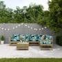 7 pcs garden furniture set and cushions impregnated pine wood by , Garden sets - Ref: Foro24-3250903, Price: 654,31 €, Discou...