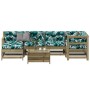 7 pcs garden furniture set and cushions impregnated pine wood by , Garden sets - Ref: Foro24-3250955, Price: 676,44 €, Discou...