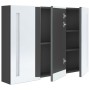 Mueble de baño con espejo LED 89x14x62 cm de vidaXL, Tocadores de baño - Ref: Foro24-326527, Precio: 165,04 €, Descuento: %