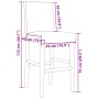 Hohe Hocker 2 Stück aus massivem Gummi, Holz und Stoff von , Küchenhocker - Ref: Foro24-4006193, Preis: 82,03 €, Rabatt: %