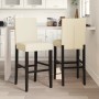 Hohe Hocker 2 Stk. aus massivem Gummiholz und Kunstleder von , Küchenhocker - Ref: Foro24-4006185, Preis: 126,25 €, Rabatt: %