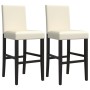 Hohe Hocker 2 Stk. aus massivem Gummiholz und Kunstleder von , Küchenhocker - Ref: Foro24-4006185, Preis: 126,25 €, Rabatt: %