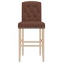 Hohe Hocker 2 Stück aus massivem Gummi, Holz und Stoff von , Küchenhocker - Ref: Foro24-4006203, Preis: 86,55 €, Rabatt: %