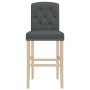 Hohe Hocker 2 Stück aus massivem Gummi, Holz und Stoff von , Küchenhocker - Ref: Foro24-4006201, Preis: 125,39 €, Rabatt: %