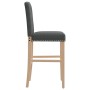 Hohe Hocker 2 Stück aus massivem Gummi, Holz und Stoff von , Küchenhocker - Ref: Foro24-4006201, Preis: 125,39 €, Rabatt: %