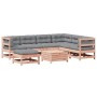 8-teiliges Gartenmöbel-Set und Kissen aus Douglasienholz von , Gartensets - Ref: Foro24-3250562, Preis: 918,15 €, Rabatt: %