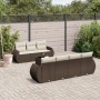 Set sofás de jardín 8 piezas y cojines ratán sintético marrón de , Conjuntos de jardín - Ref: Foro24-3221132, Precio: 549,04 ...