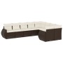 Set mit 9 Gartensofas und Kissen Kunstrattan braun von , Modulare Sofas für den Außenbereich - Ref: Foro24-3221842, Preis: 59...
