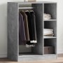 Grauer Schrank aus Holzwerkstoff 77x48x102 cm von , Kommoden-Organizer und Bar-Kleiderbügel - Ref: Foro24-840810, Preis: 89,6...