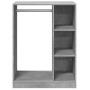 Grauer Schrank aus Holzwerkstoff 77x48x102 cm von , Kommoden-Organizer und Bar-Kleiderbügel - Ref: Foro24-840810, Preis: 89,6...