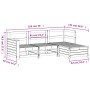 Set Gartensofas 4 Stück massives Kiefernholz von , Gartensets - Ref: Foro24-3250768, Preis: 258,84 €, Rabatt: %