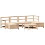 Juego de sofás de jardín 7 piezas madera maciza de pino by , Garden sets - Ref: Foro24-3250988, Price: 376,60 €, Discount: %