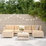Juego de sofás de jardín 7 piezas madera maciza de pino by , Garden sets - Ref: Foro24-3250988, Price: 376,60 €, Discount: %