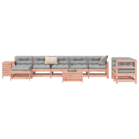 Juego de sofás de jardín 10 pzas madera maciza de abeto Douglas by , Garden sets - Ref: Foro24-3250670, Price: 612,37 €, Disc...