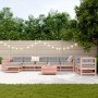 Juego de sofás de jardín 10 pzas madera maciza de abeto Douglas by , Garden sets - Ref: Foro24-3250670, Price: 612,37 €, Disc...
