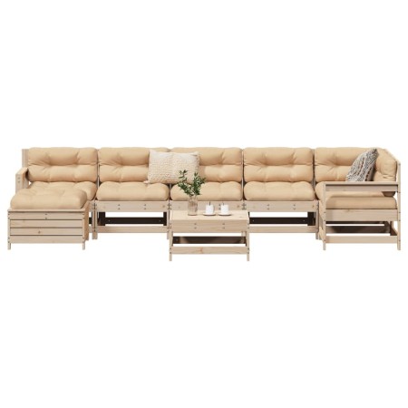 Juego de sofás de jardín 8 pzas madera maciza de pino von , Gartensets - Ref: Foro24-3250632, Preis: 467,89 €, Rabatt: %