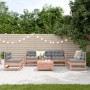 6-teiliges Gartenmöbel-Set und Kissen aus Douglasienholz von , Gartensets - Ref: Foro24-3250742, Preis: 558,04 €, Rabatt: %