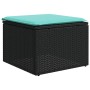 Set de sofás de jardín 7 pzas con cojines ratán sintético negro von , Gartensets - Ref: Foro24-3227023, Preis: 529,42 €, Raba...