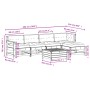 Juego de muebles jardín 6 pzas y cojines madera pino impregnada by , Garden sets - Ref: Foro24-3250983, Price: 534,05 €, Disc...