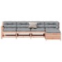 Juego de muebles jardín 5 pzas y cojines madera abeto Douglas de , Conjuntos de jardín - Ref: Foro24-3250850, Precio: 375,79 €