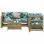 Juego de muebles jardín 5 pzas y cojines madera pino impregnada by , Garden sets - Ref: Foro24-3250819, Price: 593,81 €, Disc...