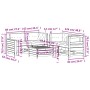 Juego de muebles jardín 5 pzas y cojines madera pino impregnada by , Garden sets - Ref: Foro24-3250819, Price: 593,81 €, Disc...