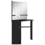 Tocador de esquina con LED negro 111x54x141,5 cm de vidaXL, Tocadores para dormitorios - Ref: Foro24-326534, Precio: 143,46 €...