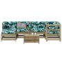 7-teiliges Gartenmöbel-Set und Kissen aus imprägniertem Kiefernholz von , Gartensets - Ref: Foro24-3250915, Preis: 728,34 €, ...