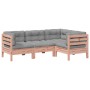Set de sofás jardín 4 pzas con cojines madera abeto Douglas by , Garden sets - Ref: Foro24-3299417, Price: 372,52 €, Discount: %