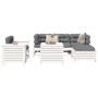Set Gartensofas 7-teilig massives Kiefernholz weiß von , Gartensets - Ref: Foro24-3250529, Preis: 534,30 €, Rabatt: %