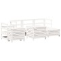 Set Gartensofas 7-teilig massives Kiefernholz weiß von , Gartensets - Ref: Foro24-3250529, Preis: 534,30 €, Rabatt: %